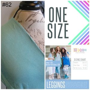 LuLaRoe OS Leggings - Teal green - Brand New!